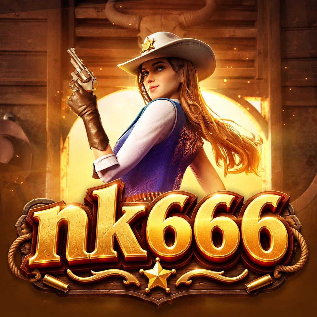 Ilustrasi bertema koboi Wild Bounty Showdown dengan nuansa nk666